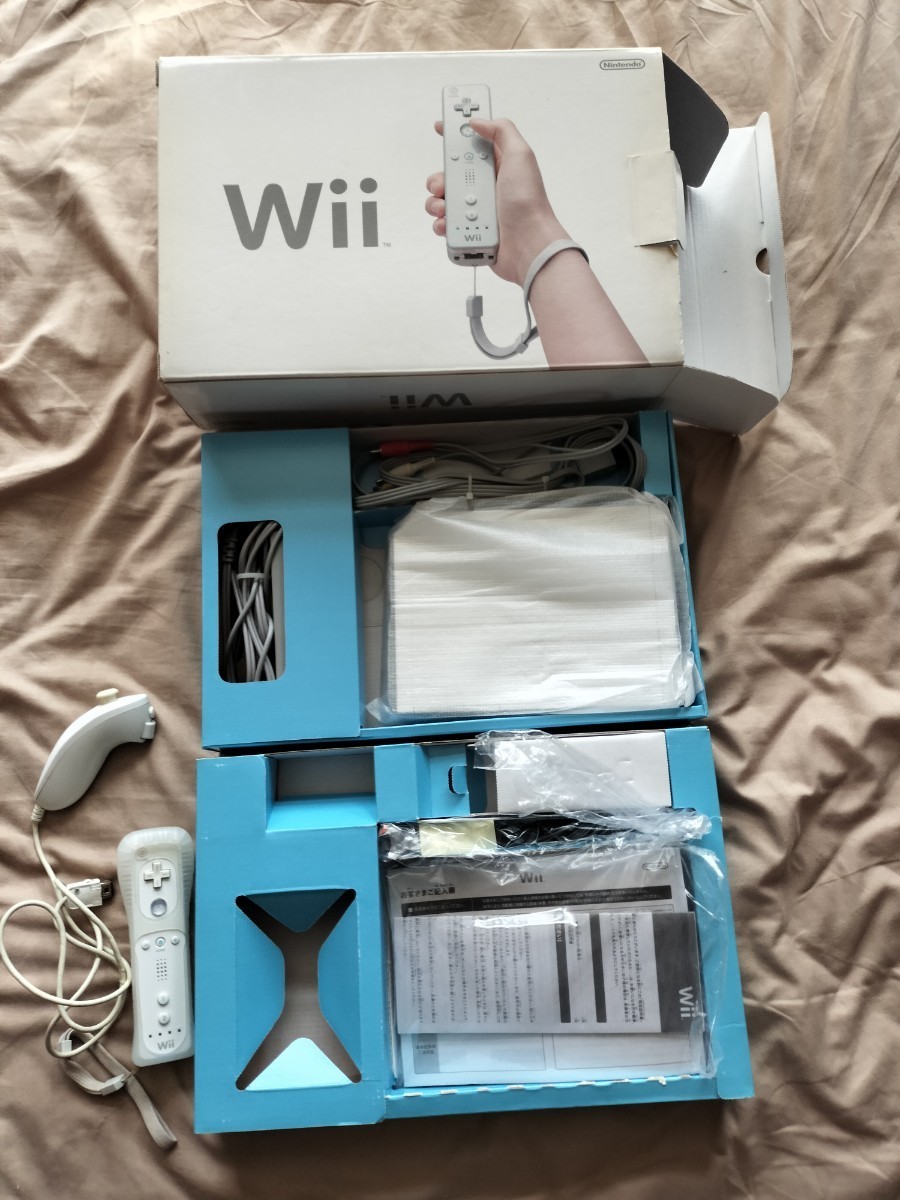 良品　　動作確認済　任天堂 Wii 本体 白 　モデル ホワイト NINTENDO　即決　_画像1