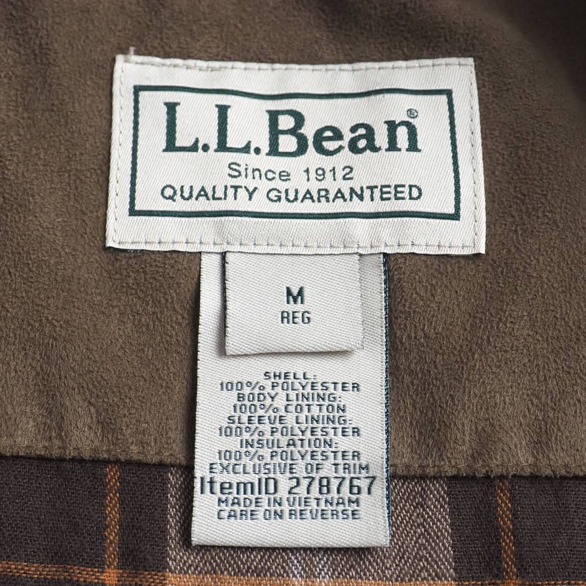 エルエルビーン　llbean　ブルゾン　スイングトップ　ジップアップ　ブラウン　美品　メンズ