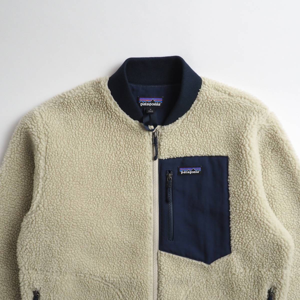 パタゴニア　patagonia　レトロX　ブルゾン　パイルジャケット　アイボリー　美品　メンズ