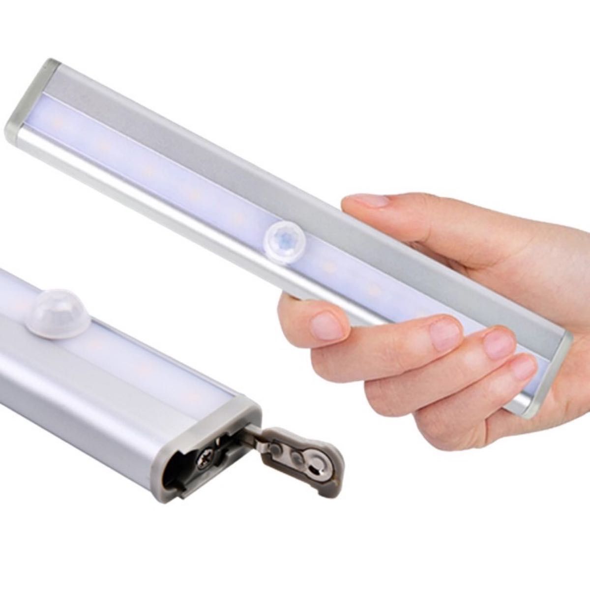 5個セット 昼白色  センサーライト 人感センサー LED 電池式 人感センサーライト 自動 LEDセンサーライト 磁石 