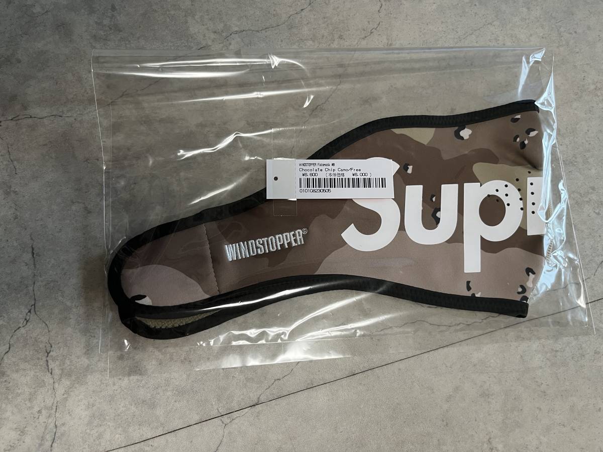 未使用品 22AW Supreme WINDSTOPPER Facemask Camo Free シュプリーム ウインドストッパー フェイスマスク ゴアテックス 迷彩 バイクマスク_画像3