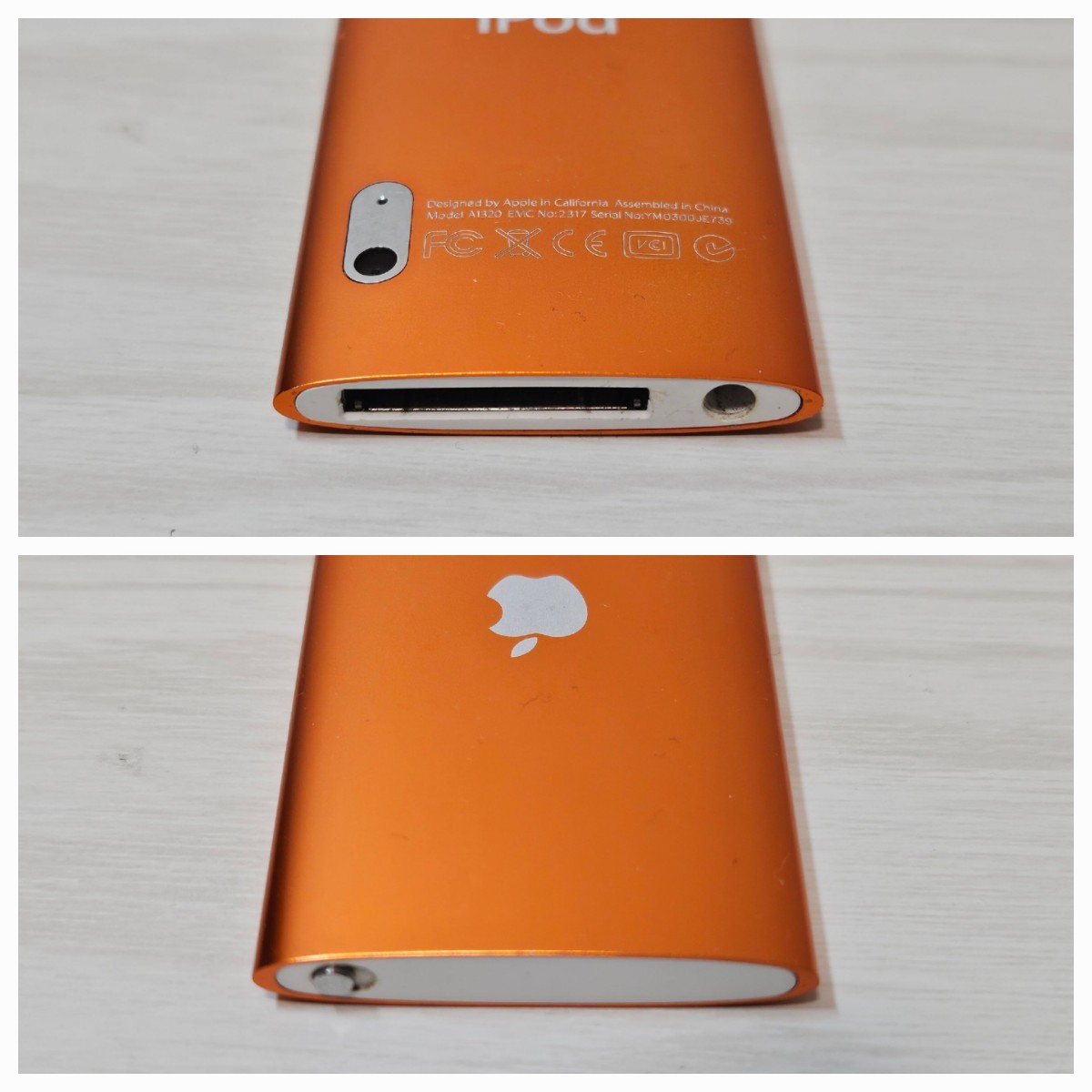 ☆動作確認済み☆iPod nano 第5世代 A1320 オレンジアップル Apple 16GB 本体のみ_画像7