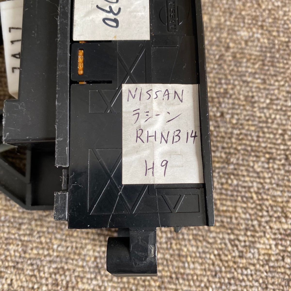  Nissan RFNB14 RFNB15 Rasheen оригинальный кондиционер panel выключатель кондиционера A/C переключатель manual NISSAN эпоха Heisei 9 год M011