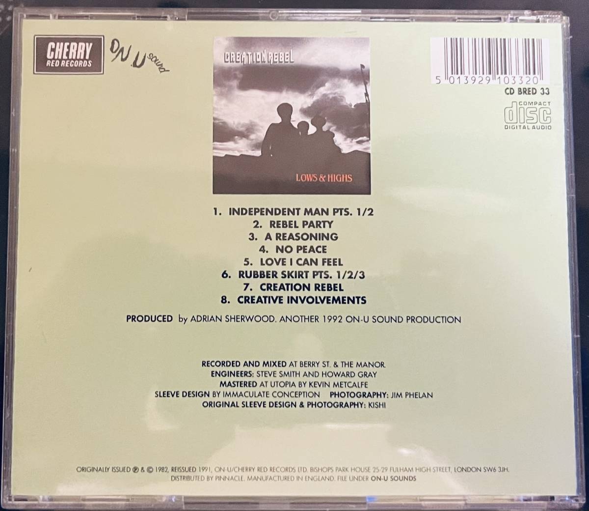 (CD) Creation Rebel / Lows & Highs / ON-U SOUND France盤_画像2