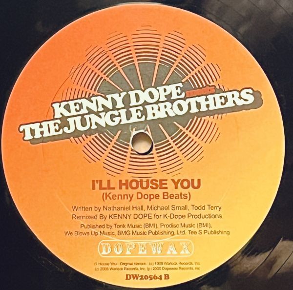 (12') THE JUNGLE BROTHERS/I'LL HOUSE YOU (KENNY DOPE REMIX)_画像3