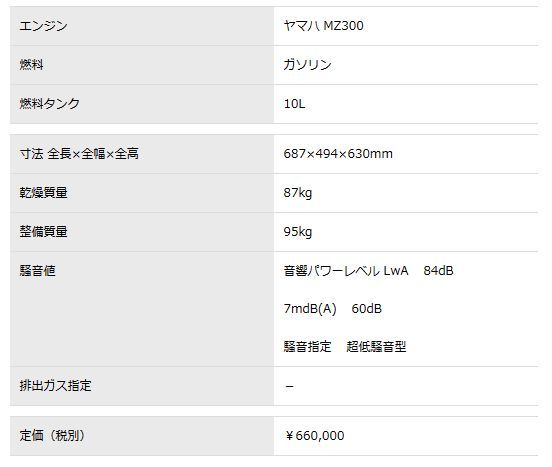 デンヨー ウェルダー GAW-155ES（ケーブルセット30mDX付！）送料無料！_画像3