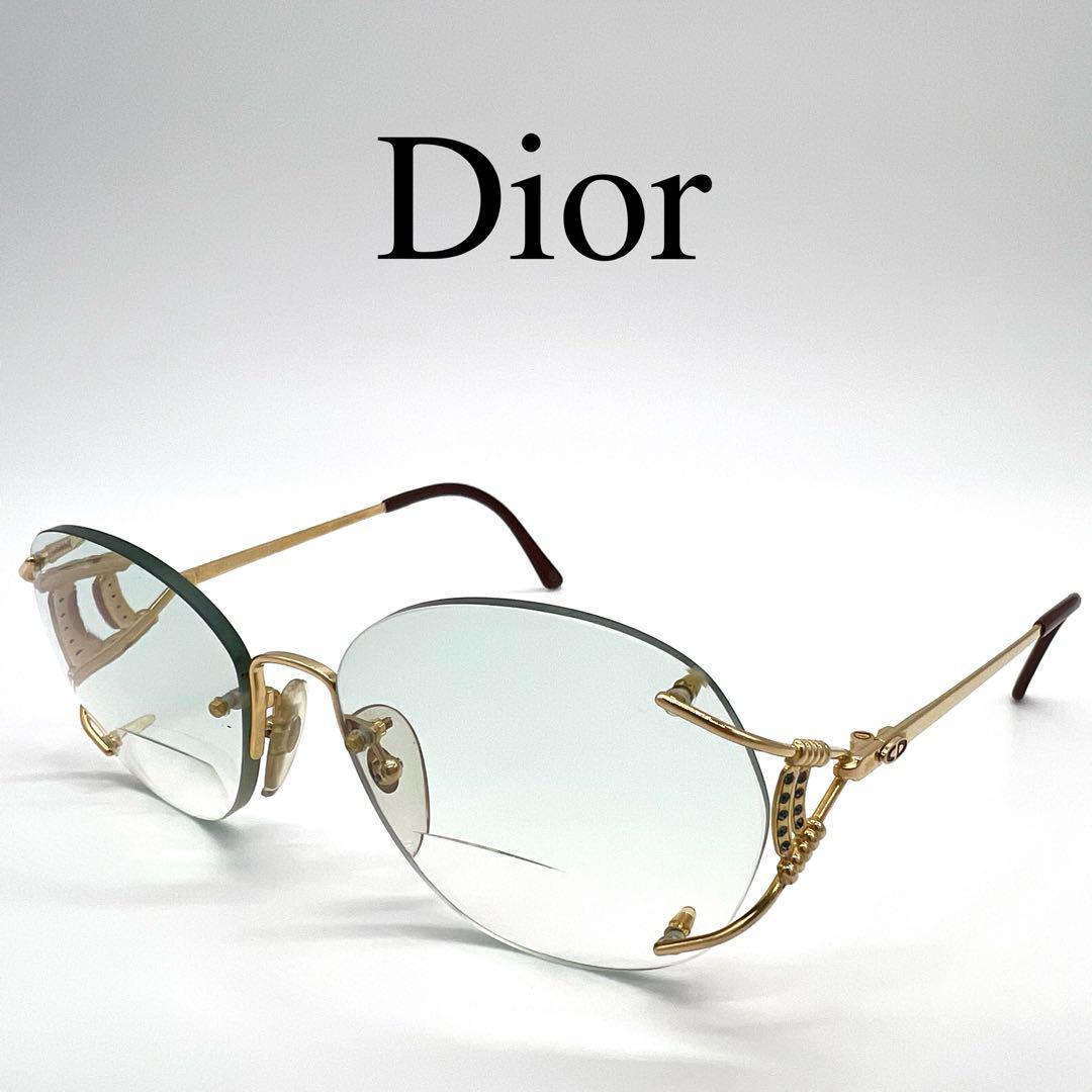 Christian Dior ディオール メガネ 眼鏡 度入り 二重焦点レンズの画像1