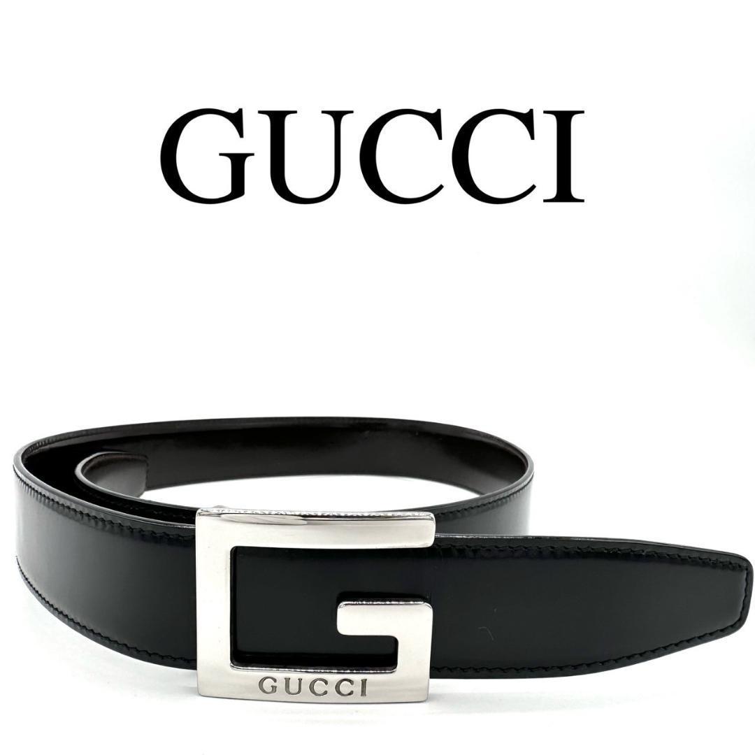 GUCCI グッチ ベルト ロゴバックル Gロゴ ロゴ金具 ワンポイントロゴ_画像1