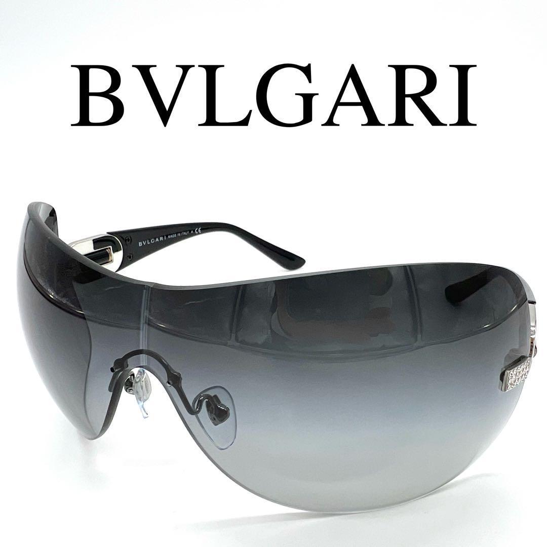 BVLGARI ブルガリ サングラス メガネ 6054-B 保存袋、ケース付き_画像1