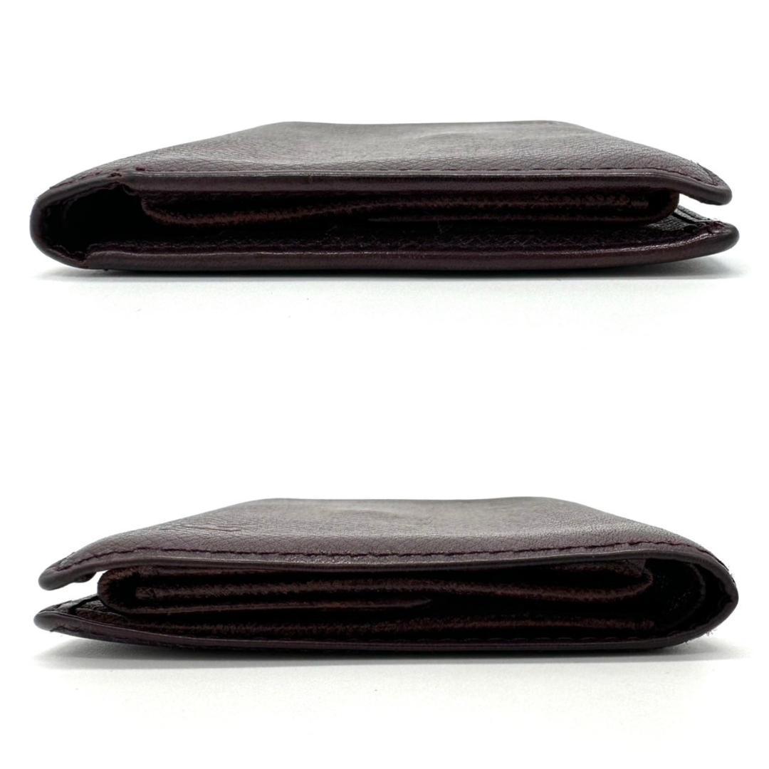 希少色 Louis Vuitton ルイヴィトン 折り財布 タイガ レザーの画像3