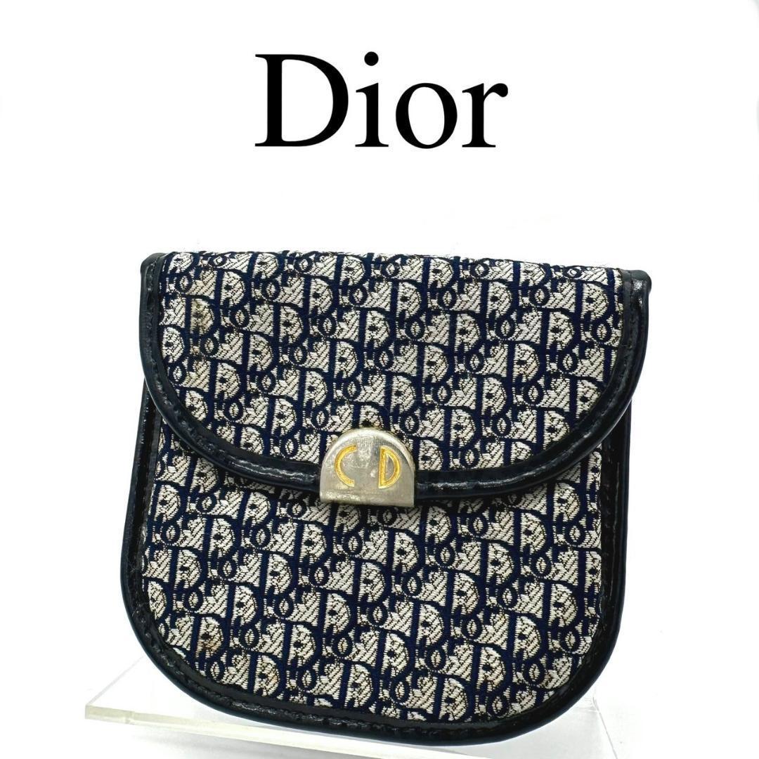 Christian Dior ディオール コインケース トロッター ロゴ金具
