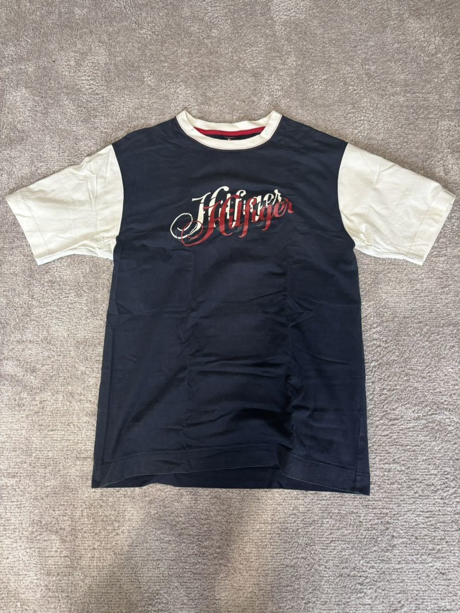 本物正規品 Tommy Hilfiger トミーヒルフィガー Tシャツ メンズLサイズ HIPHOP ヒップホップ supreme ローライダー インパラ アメ車の画像1