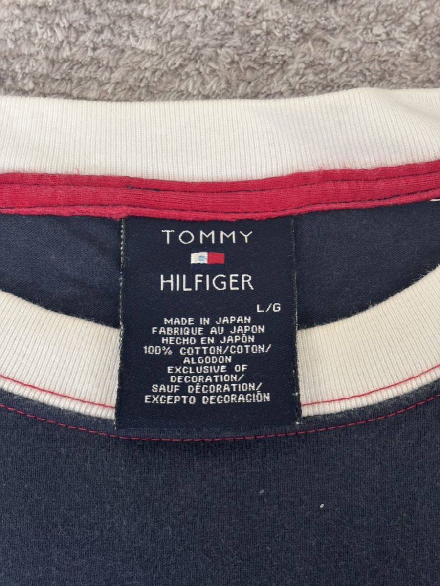 本物正規品 Tommy Hilfiger トミーヒルフィガー Tシャツ メンズLサイズ HIPHOP ヒップホップ supreme ローライダー インパラ アメ車の画像3