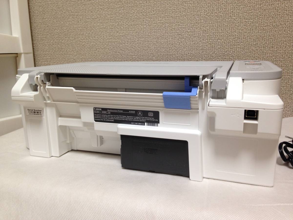 送料無料　キヤノン インクジェットプリンター ピクサス複合機 TS3530-WH 白　ホワイト 動作確認済中古品 総印刷枚数105枚_きれいな状態です。