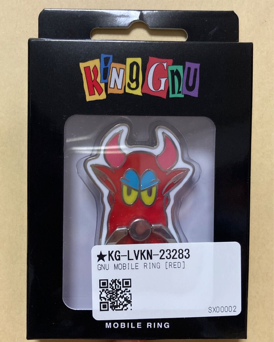 KingGnu King Gnu キングヌー スマホリング モバイルリング 赤 KingGnu King Gnu キングヌー スマホリング モバイルリング 赤
