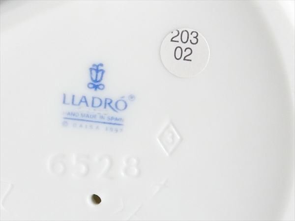 K853 LLADRO リヤドロ 天使シリーズ ハープ フィギュリン 飾物_画像6