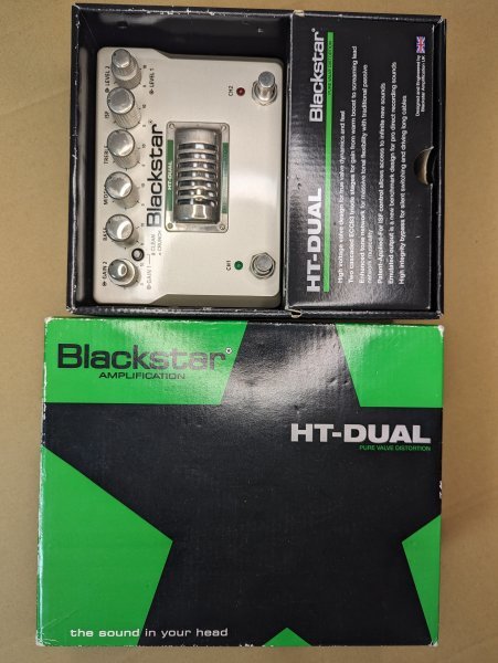 Blackstar HT-DUAL DS-2 【箱・ACアダプタあり】 22Vモデル 真空管搭載 PURE VALVE DISTORTION ディストーション_画像1