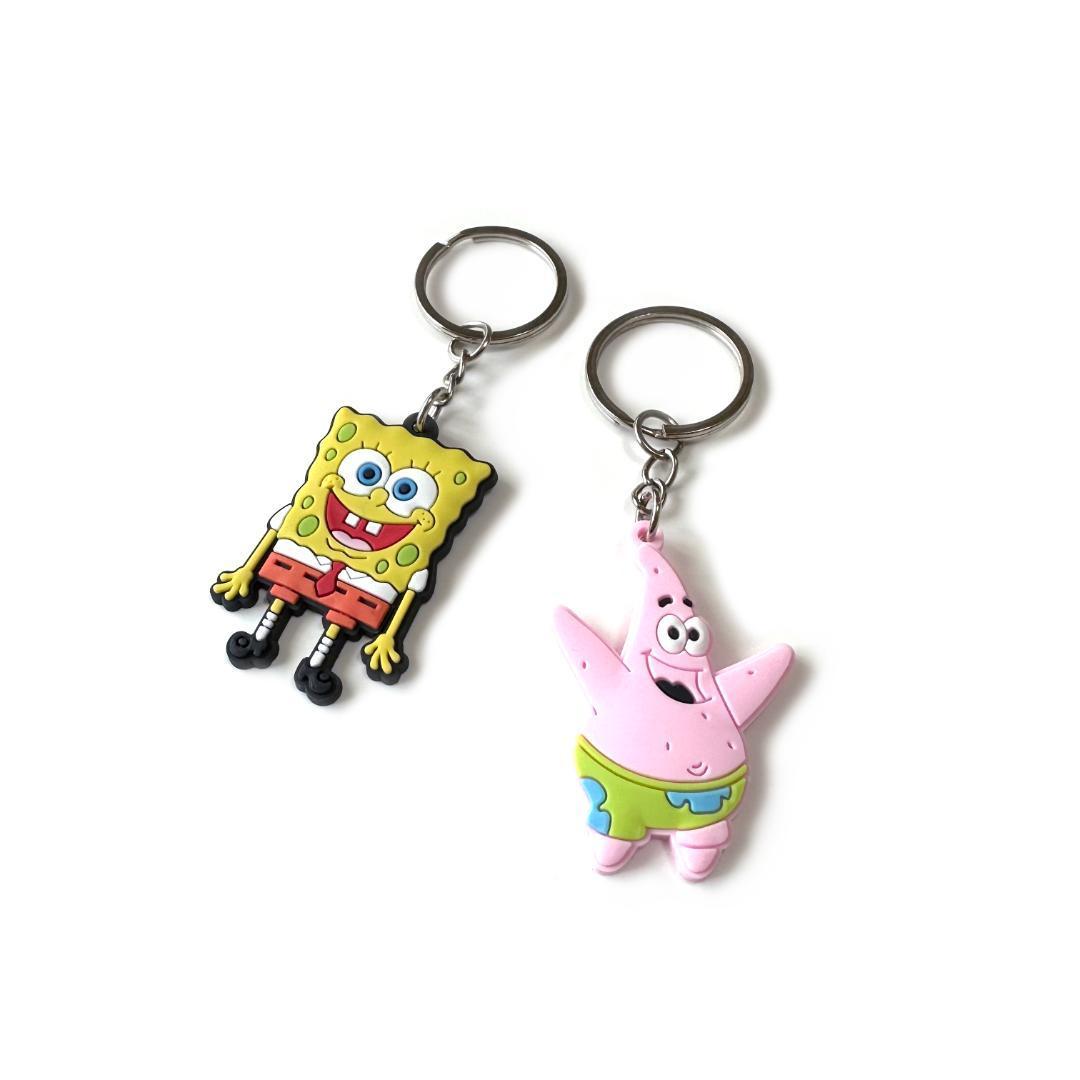 SpongeBob губка Bob брелок для ключа комплект кольцо для ключей Patrick Star аксессуары смешанные товары герой 