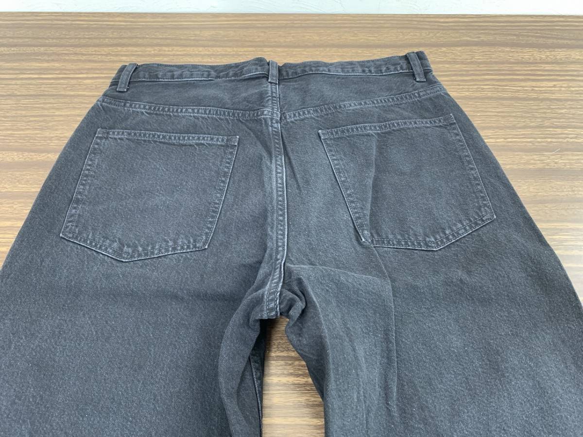 ☆11914-64 未着用 ユニクロ/UNIQLO ワイドフィットジーンズ UNIQLO JEANS メンズ W34(86.5cm)サイズ ダークグレー 321-450245☆_画像5