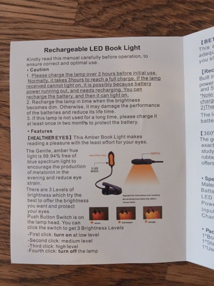 LED ブックライト