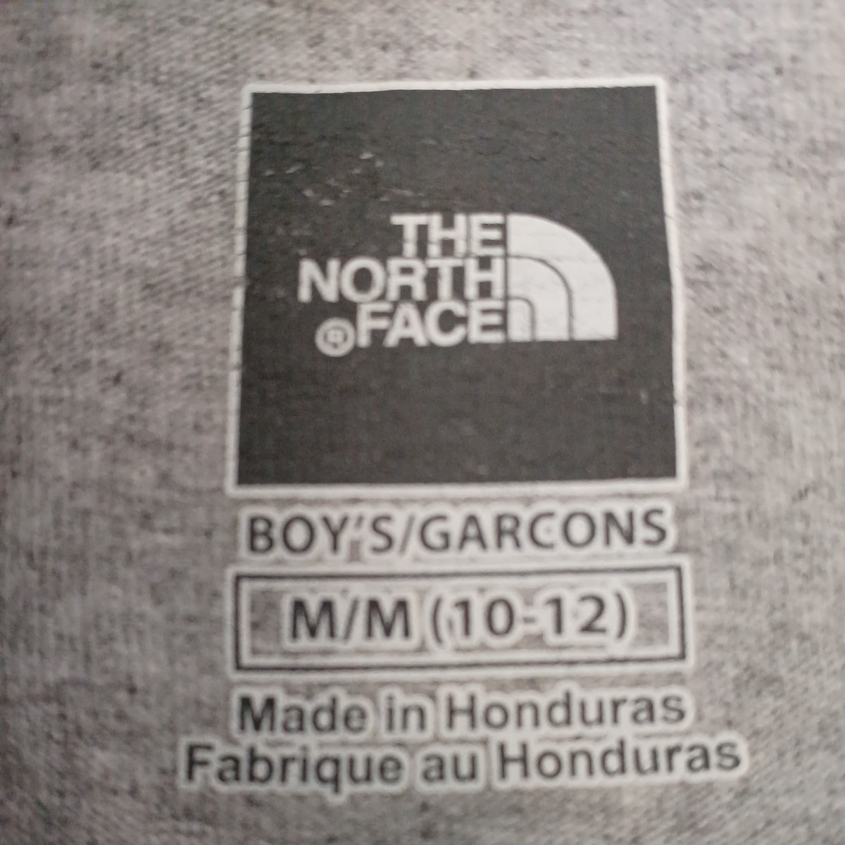 zal-71♪THE NORTH FACEノースフェイス tシャツ(ユーズド) キッズ 半袖 BOYS ボーイズTシャツM(10-12)150cmグレー_画像5