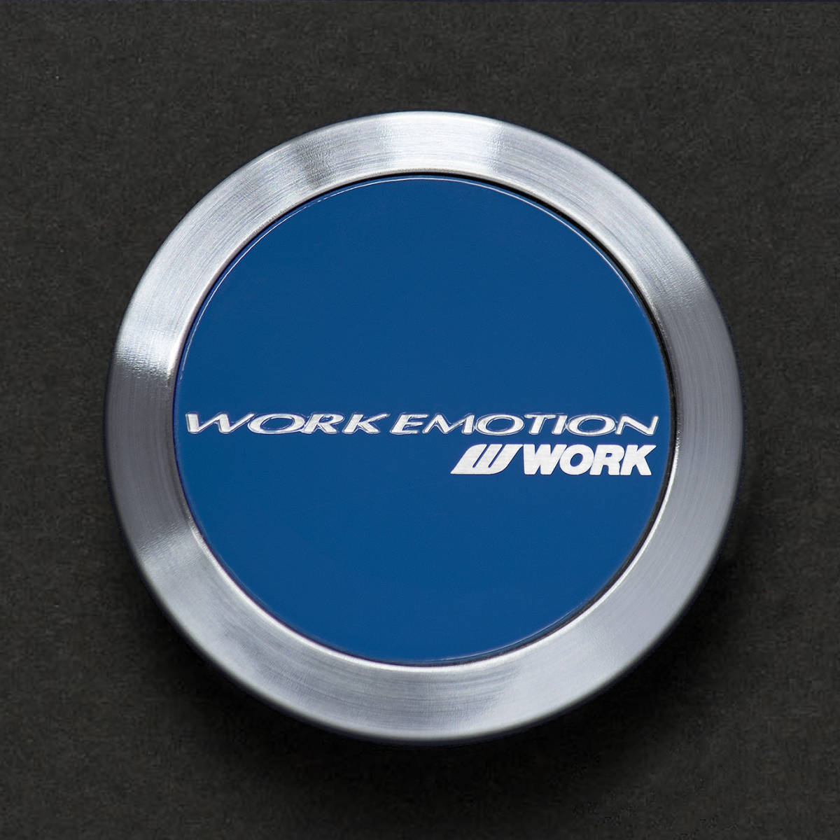 WORK ワーク エモーションセンターキャップ FLAT TYPE ブルー KWM-FBL_画像1