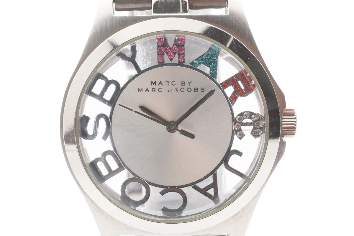 マークバイマークジェイコブス スケルトン カラーストーン MBM3262 クォーツ レディース 腕時計 MARC BY JACOBS_画像1