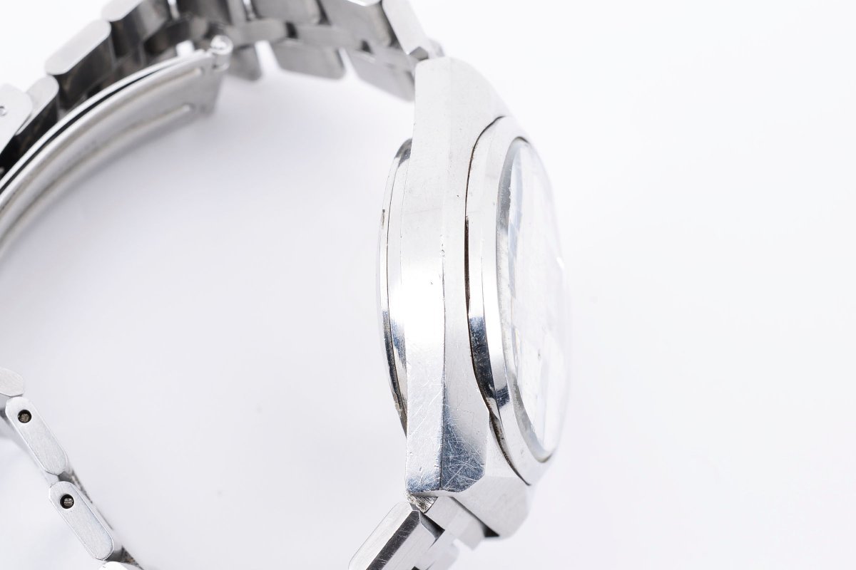 セイコー エルニックス 電磁テンプ式 デイデイト カットガラス メンズ 腕時計 SEIKO_画像7