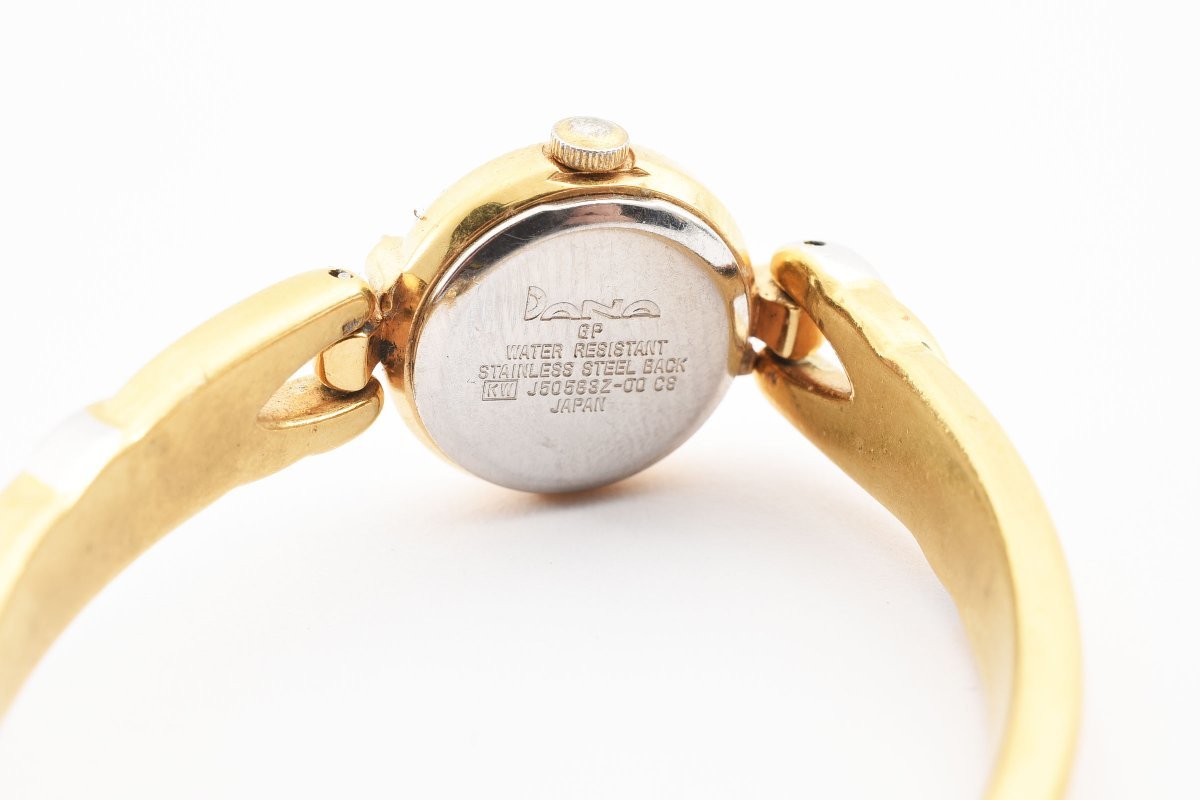 ダナ 石付き ゴールド アンティーク ブレスレットウォッチ クオーツ レディース 腕時計 DANA_画像4