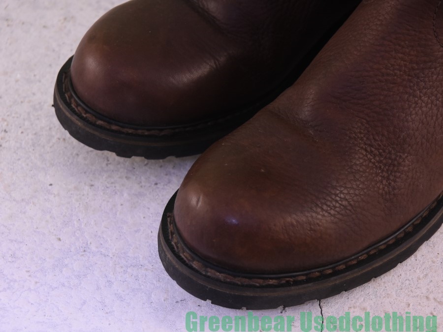 Y457* men's [ Justin Justin]pekos boots is good taste wise small . tea Brown 9.5D 27.5cm
