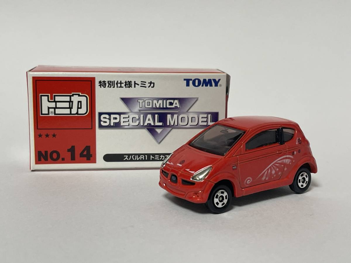 ☆ 特別仕様トミカ ★★★ No.14 スバルR1 トミカエディション トミカ博 2005 SPECIAL MODEL (星3) 未使用 ☆_画像1