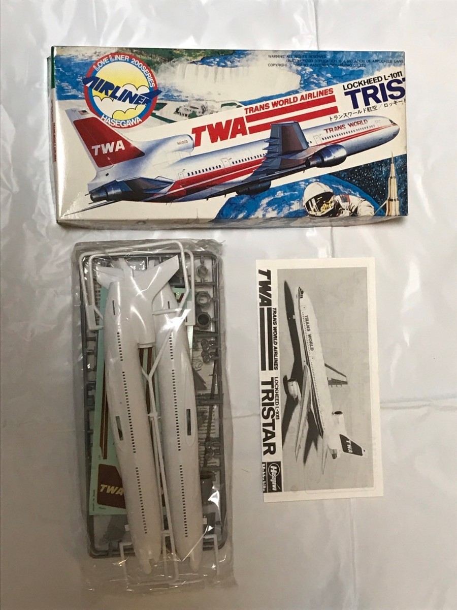 ハセガワ プラモデル TWA LOCKHEED L-1011 TRISTAR トライスター_画像2