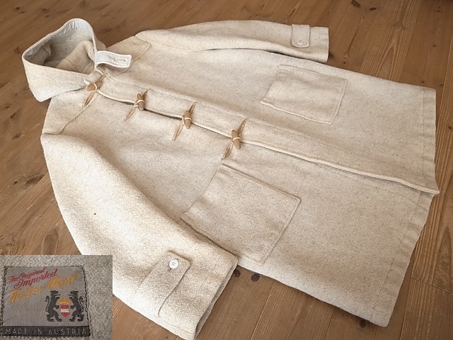 オーストリア製 Teller Coat 1950年代 ビンテージ Coats&Clark コーツ&クラーク ウール ダッフル コート アメリカ古着 サイズ 44 XL 相当 _画像1