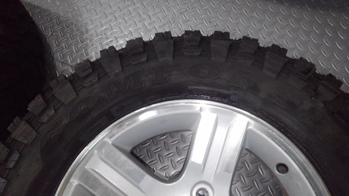 JM23W　AZオフロード　純正　ホイール4本セット　16X5.5J+22　5穴　PCD139.7　タイヤ付　225/75R16LT　送料別途_画像7