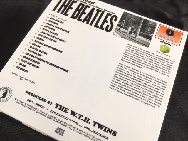 ●Beatles - アビー・ロード Abbey Road Spectral Stereo Demix EXP盤 : Empress Valley プレス1C紙ジャケット_画像2