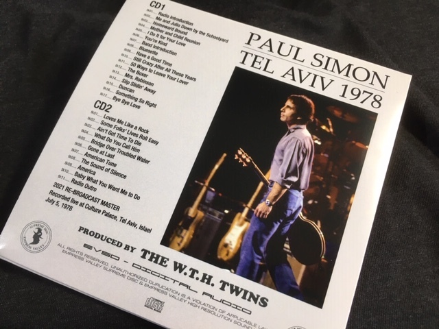 ●Paul Simon - Tel Aviv 1978 : Empress Valley プレス2CDペーパースリーブの画像2