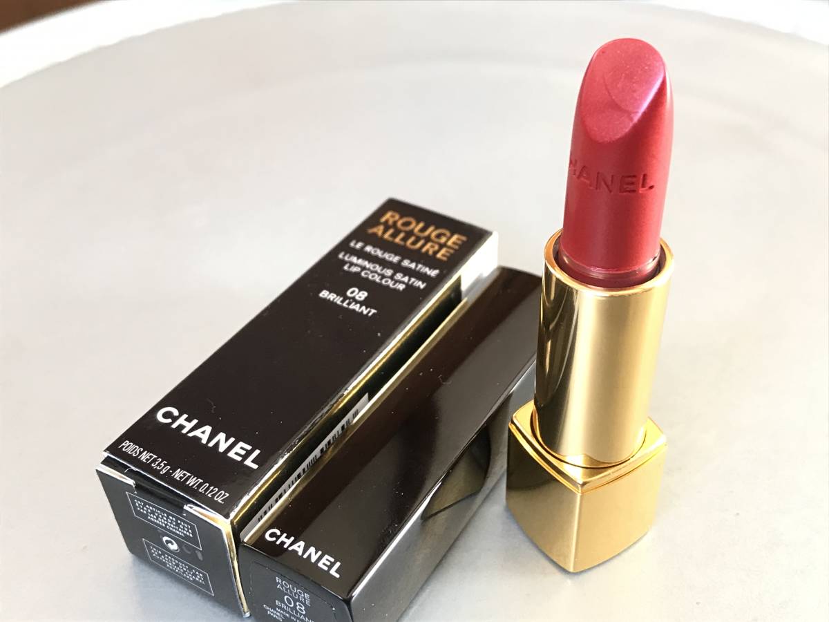 * CHANEL Chanel rouge Allure 08 BRILLIANT lipstick unused records out of production outside fixed form 120 jpy *