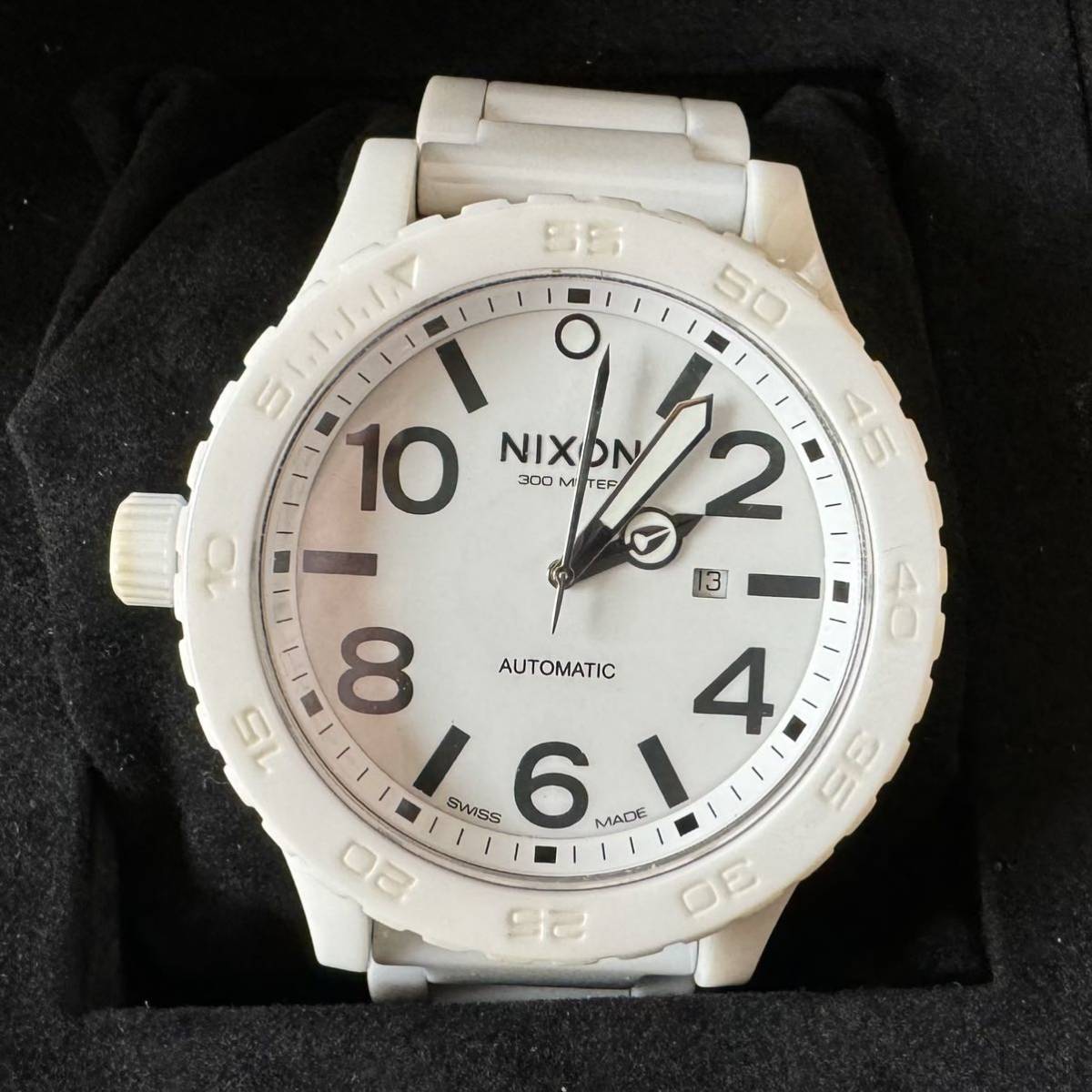 新しいブランド All 自動巻 51-30 Ceramic Nixon 激レア White 最終 2009年購入 3針+カレンダー