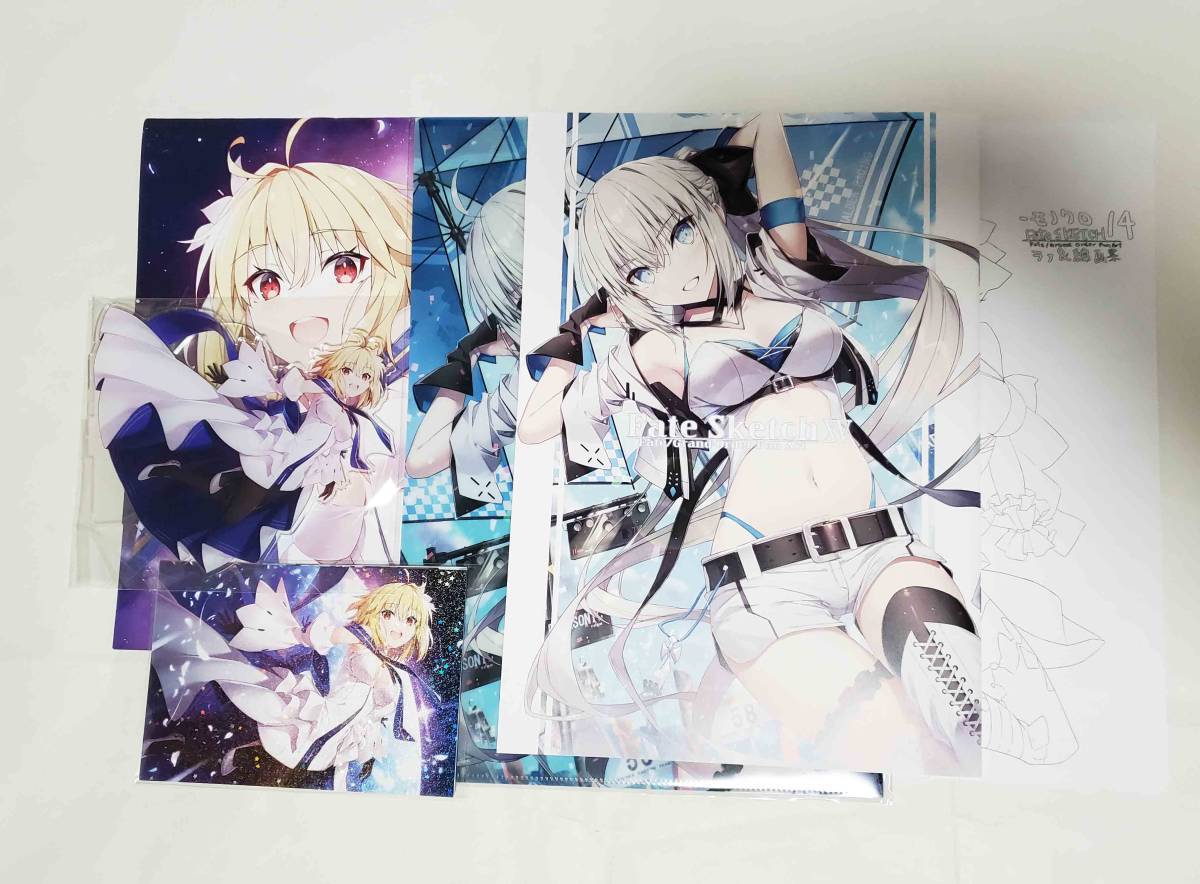 C103 でぶねこ 我美蘭 新刊セット アクリルスタンド アルクェイド ラフ本 カレンダー ポスカ クリアファイル FGO Fate コミケ コミ1 新品_画像1