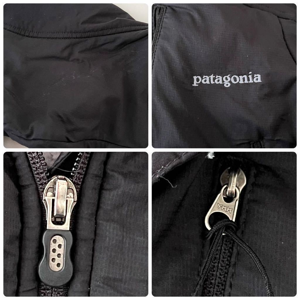 2006年製 Patagonia ナイロンシェル 裏ボア パイル ジャケット S 黒 刺繍ロゴ （ ビンテージ 00s パタゴニア R4 R2 レギュレーター 90s R3_画像9