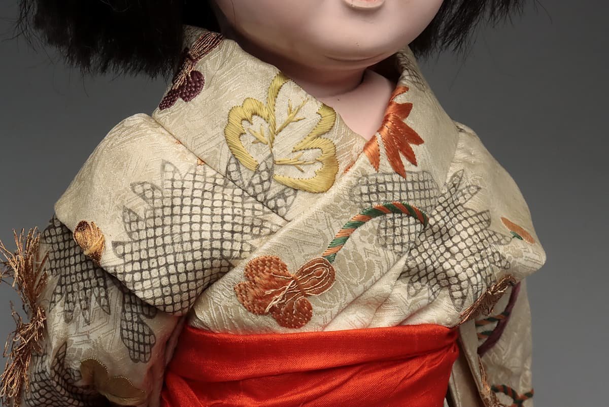Yahoo!オークション - JI211 時代物 無銘 市松人形 鳴き人形