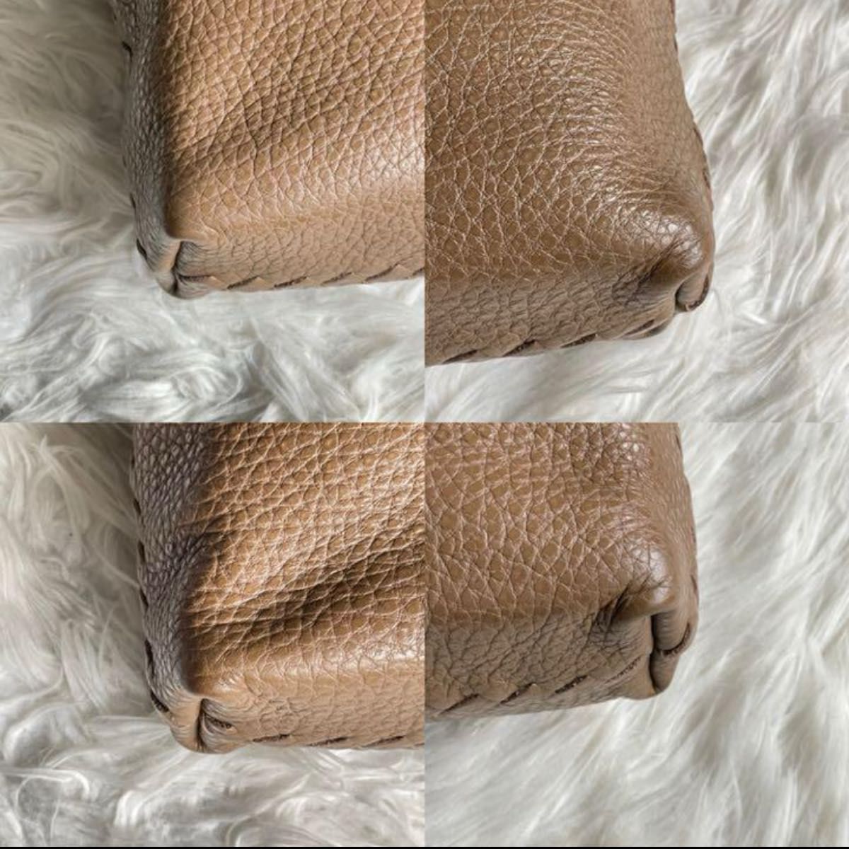 美品　BOTTEGAVENETA メッセンジャーバッグ　 茶　レザー