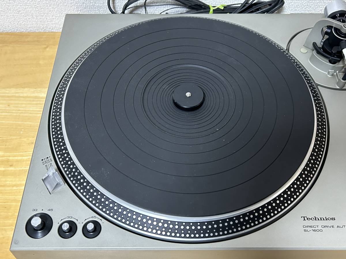 メンテナンス クリーニング済 動作良好★Technics SL-1600★テクニクス ダイレクトドライブ レコードプレーヤー_画像3