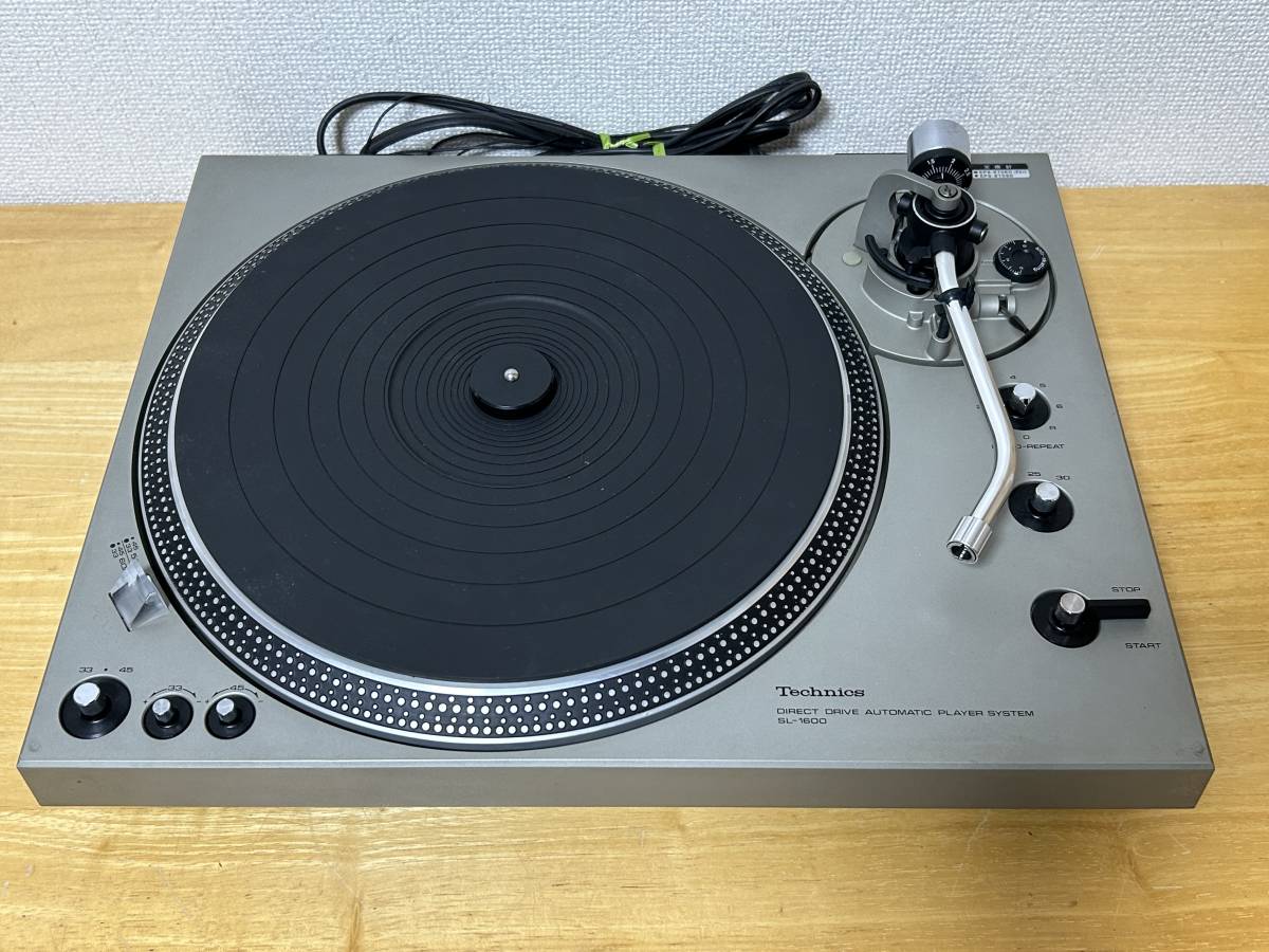 メンテナンス クリーニング済 動作良好★Technics SL-1600★テクニクス ダイレクトドライブ レコードプレーヤー_画像2