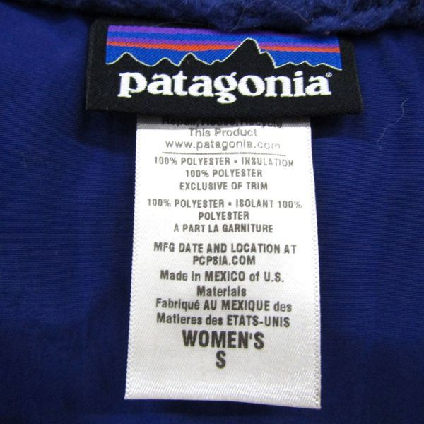 patagonia サイズ WOMENS S フリース ジャケット フルジップ ボア パープル パタゴニア レディース 古着 ビンテージ 3JA0404_画像3