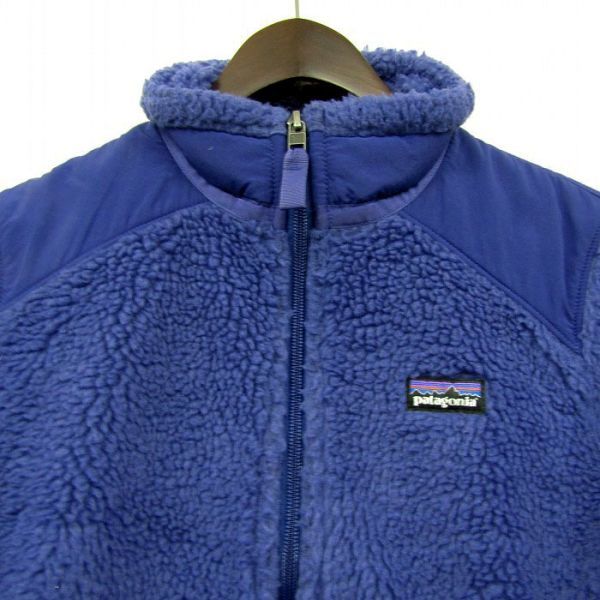 patagonia サイズ WOMENS S フリース ジャケット フルジップ ボア パープル パタゴニア レディース 古着 ビンテージ 3JA0404_画像4