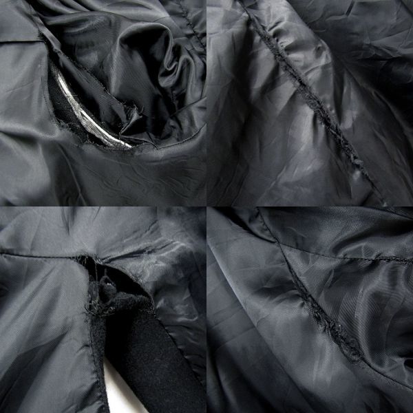 ビッグ サイズ 52L Lauren Ralph Lauren ウール コート ブラック ラルフローレン 古着 ビンテージ 3JA1404の画像6