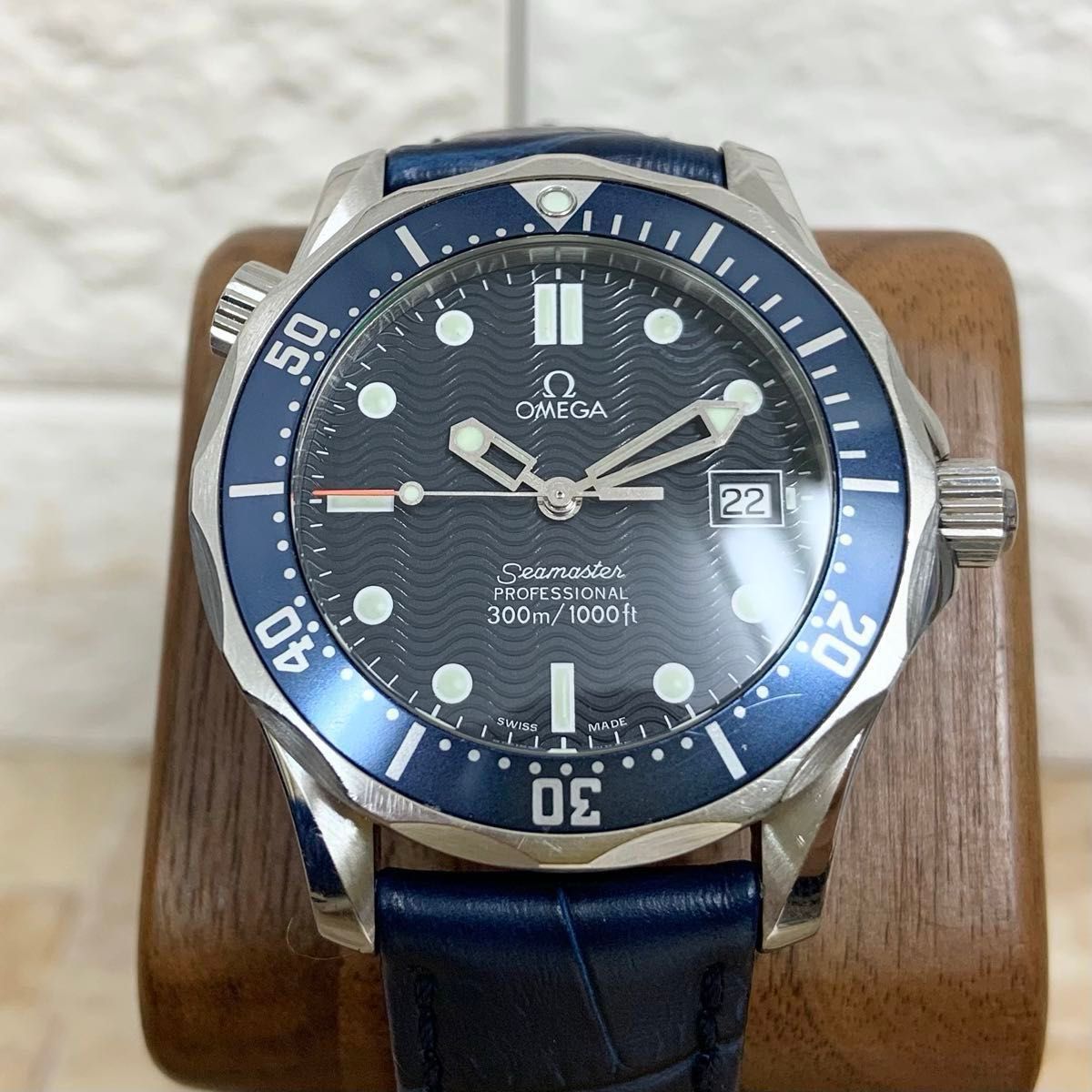 omega オメガ シーマスター プロフェッショナル 300m ブルー 36mm メンズ 腕時計 sea master 美品