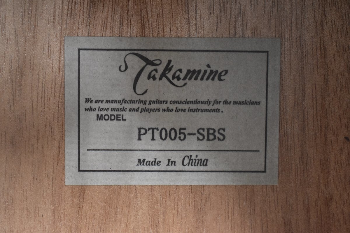 Σ0163 中古 Takamine PT005-SBS タカミネ エレアコギター #E46050542_画像6
