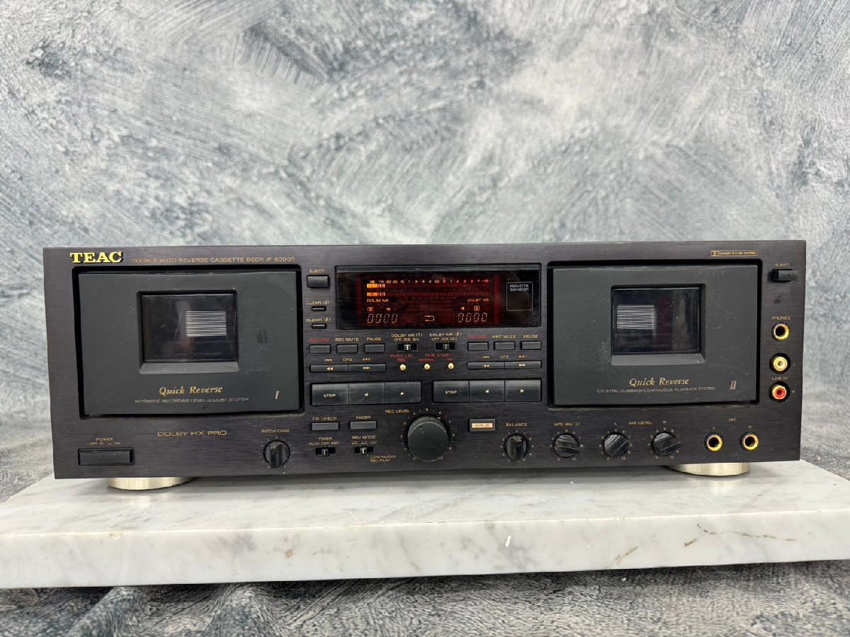 □t1660　ジャンク★TEAC　ティアック　 W-6000R　カセットデッキ_画像2